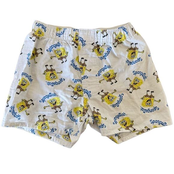 SpongeBob SquarePants White Shorts boxer cotton boys 4-5 year - Picture 1 of 4